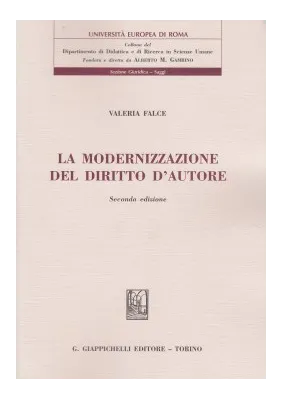Modernizzazione diritto d'autore 2ed.