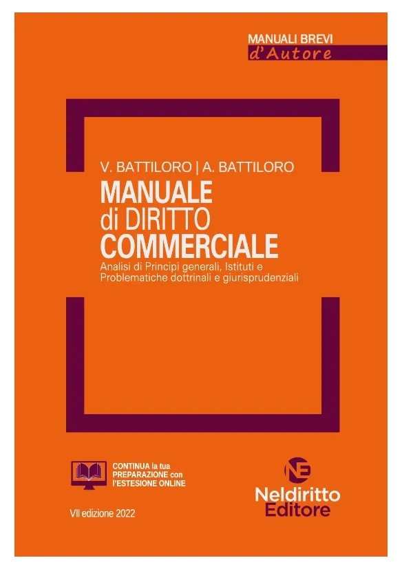 Manuale Breve di Diritto Commerciale 2022 | Libreria Giuridica Online