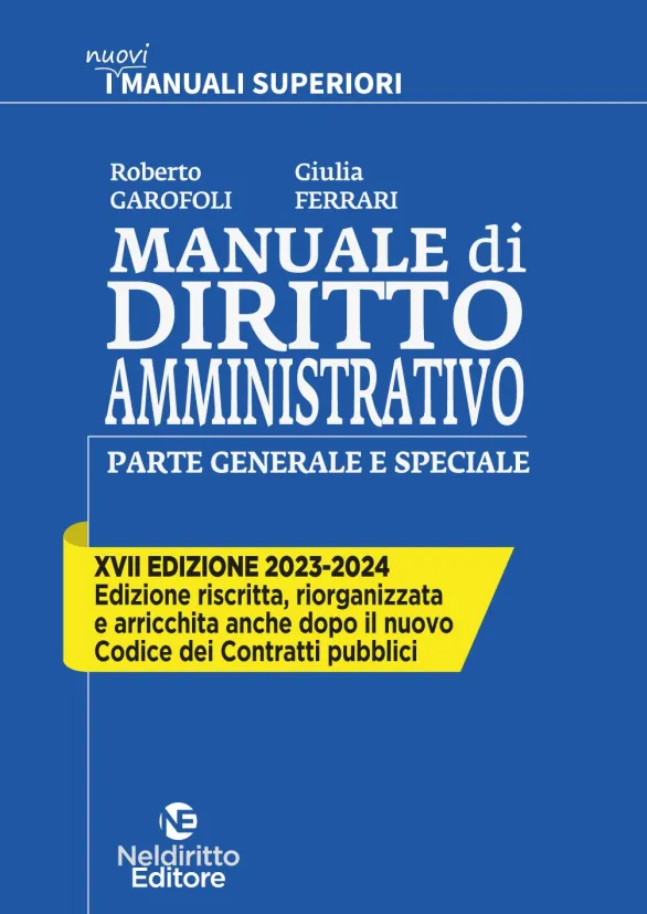 Garofoli Manuale Superiore Di Diritto Amministrativo 2023/2024
