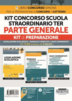 KIT Concorso Scuola Straordinario Ter 2023 - Edizioni Simone