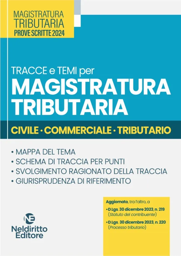 Temi per Magistratura Tributaria 2024 | Libreria Giuridica Online