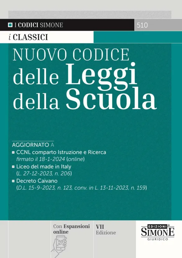 Codice delle Leggi della Scuola 2024 | Libreria Giuridica Online