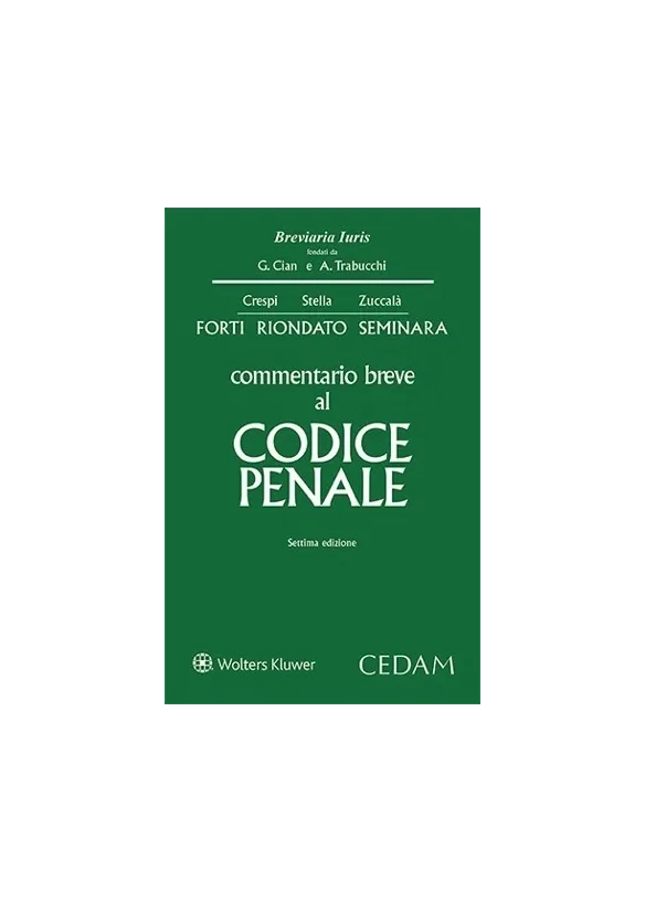 Commentario Breve al Codice Penale 2024 | Libreria Giuridica Online