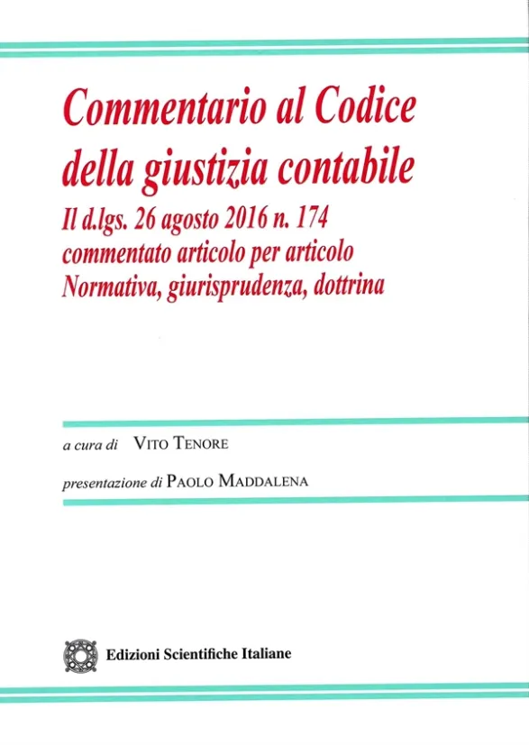 Tenore Commentario al Codice della Giustizia Contabile 2024