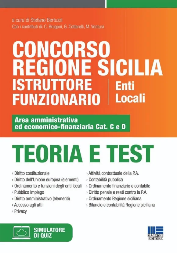 Concorso Regione Sicilia Istruttore Funzionario Enti Locali - Area amministrativa ed economico-finanziaria Cat. C e D 2024