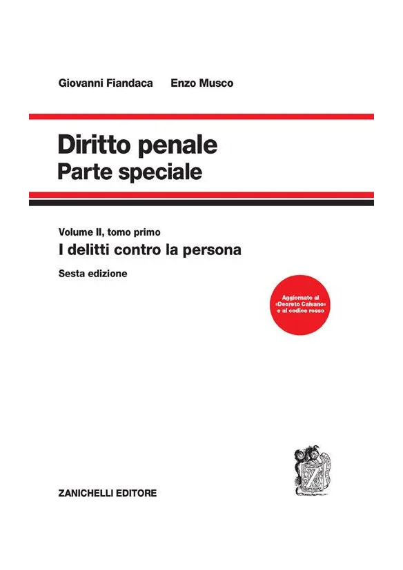 Fiandaca Musco Diritto Penale Parte speciale 2024