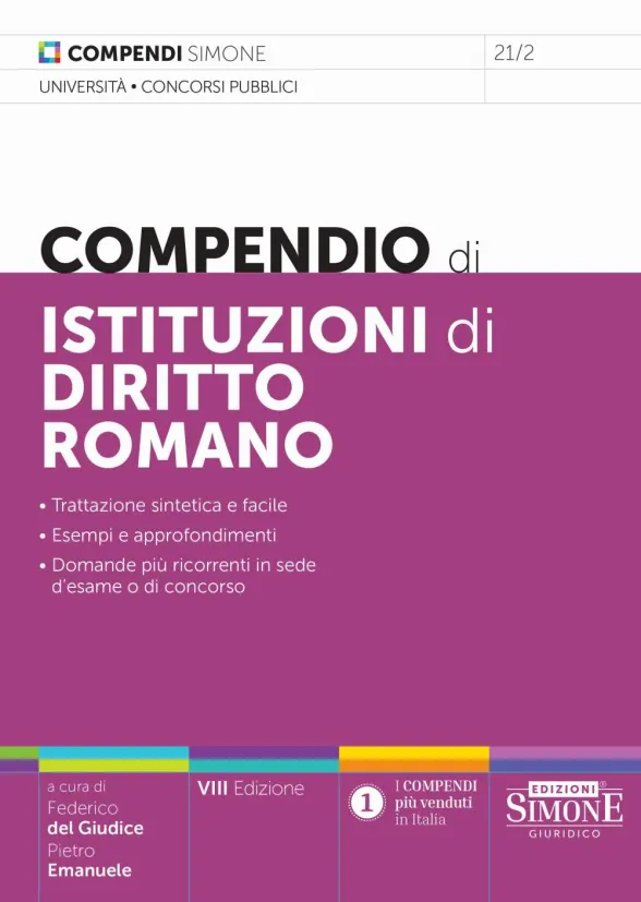 Compendio di Istituzioni di Diritto Romano 2024