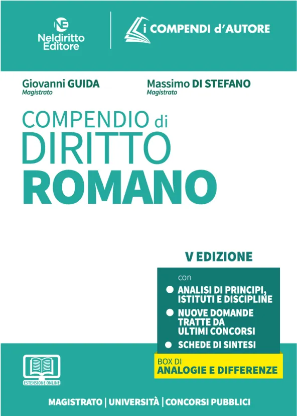 Compendio di Diritto Romano 2024 | Libreria Giuridica Online