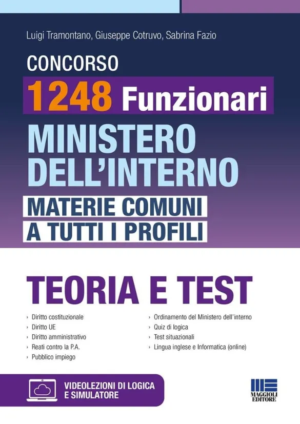 Concorso 1248 Funzionari Ministero dell'interno 2024