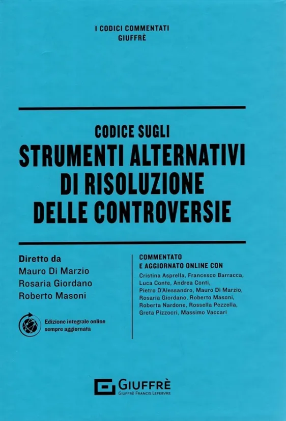 Di Marzio Codice Strumenti Alternativi 2024| Libreria Giuridica Online