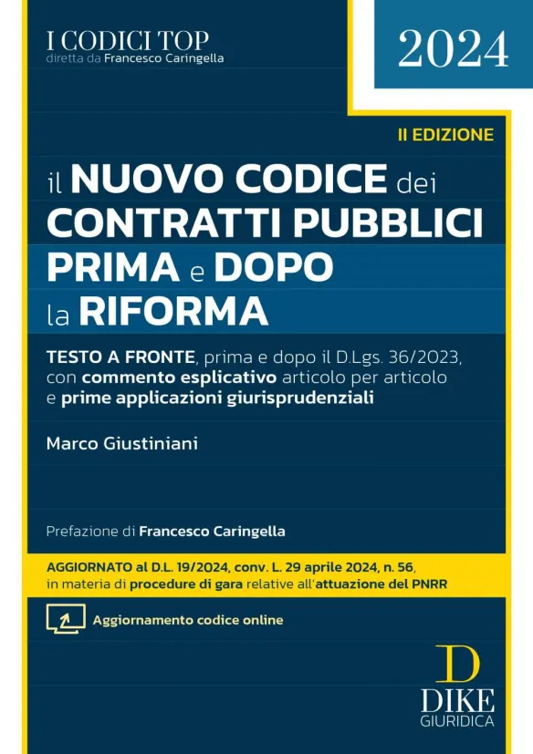 Nuovo codice contratti pubbl.prima e dop