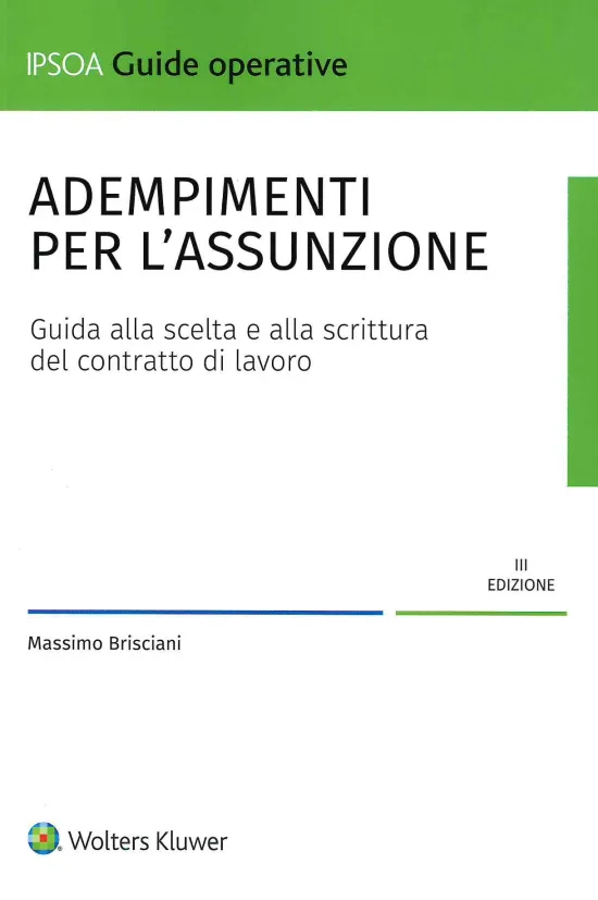 ADEMPIMENTI PER ASSUNZIONE 3ED.