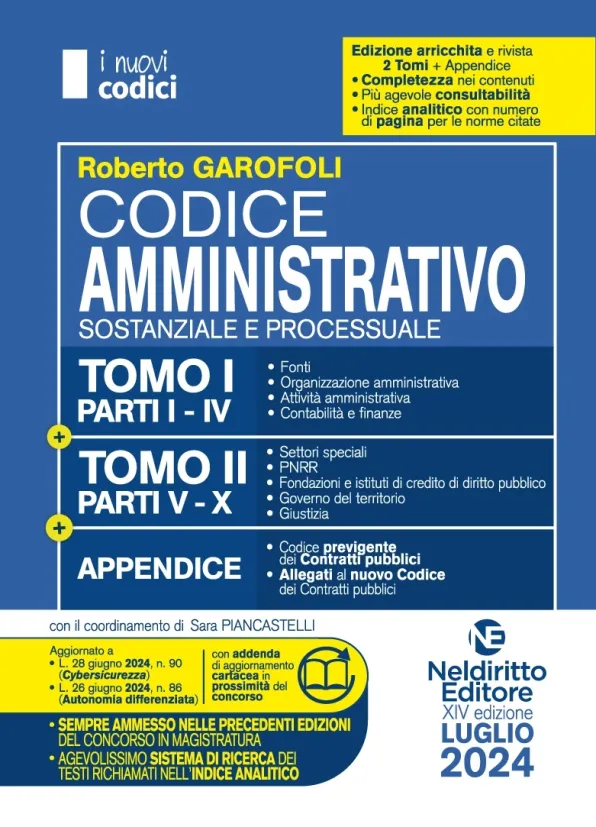 Garofoli Codice Amministrativo 2024 | Libreria Giuridica Online