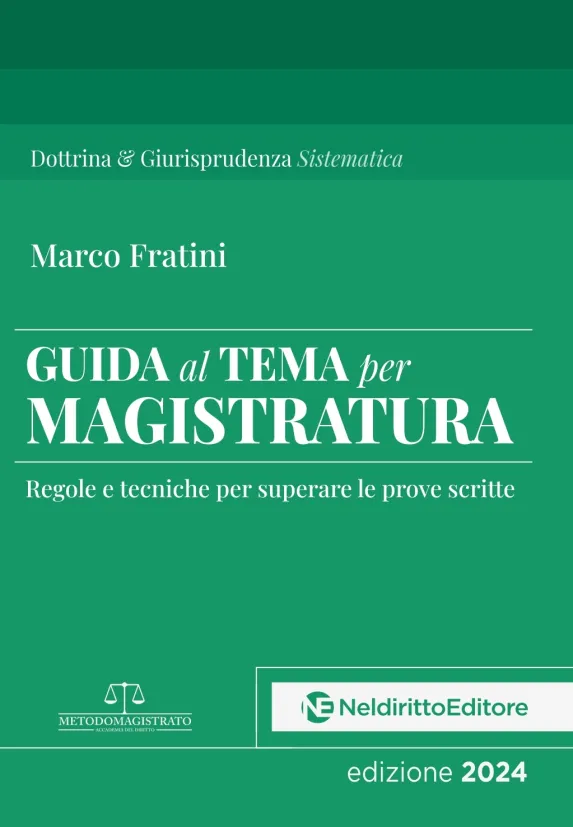 Fratini Guida al Tema per Magistratura 2024 | Libreria Giuridica Online