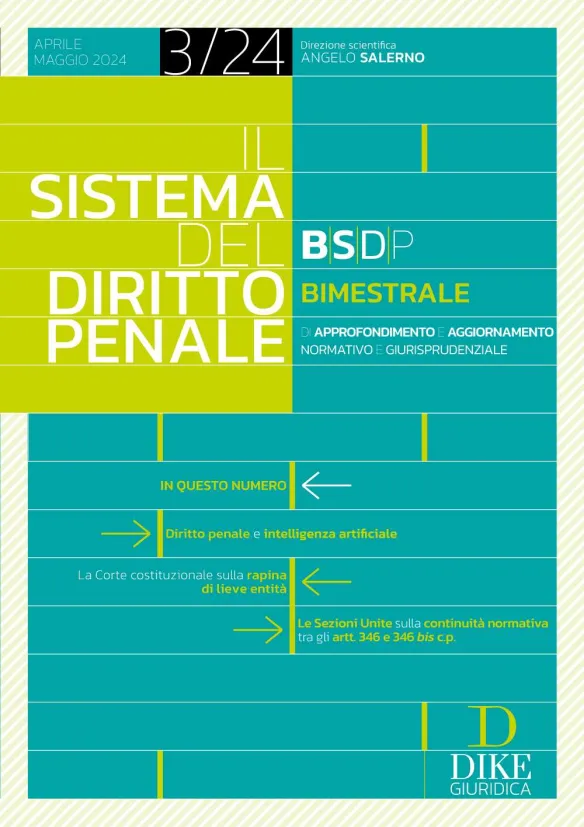 Sistema del diritto penale apr-mag.2024