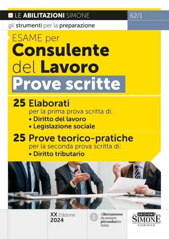 Esame consulente lavoro pr.scritte 20ed.