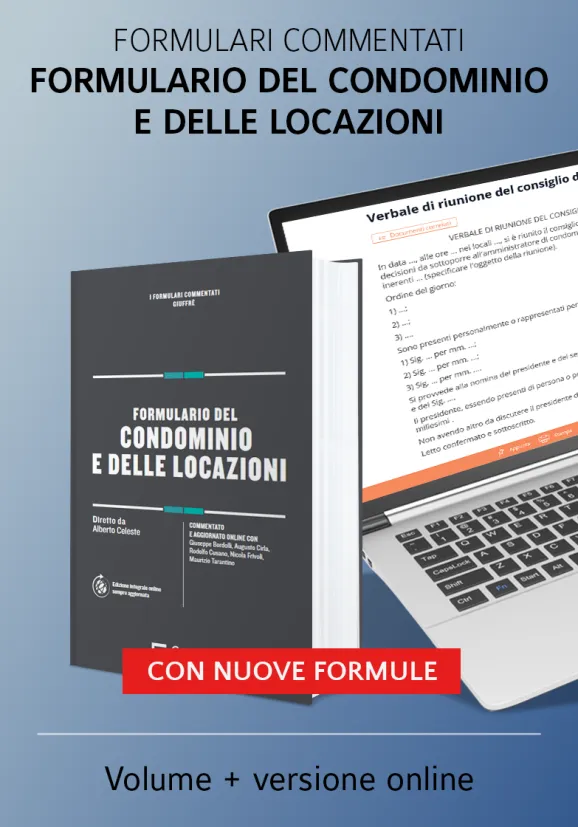 Formulario del condominio e delle locazioni 2024 | Libreria Giuridica Online