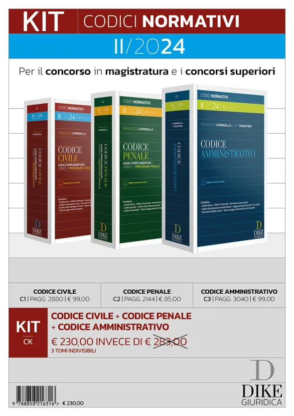Caringella codici concorso magistratura 2024 | Libreria Giuridica Online