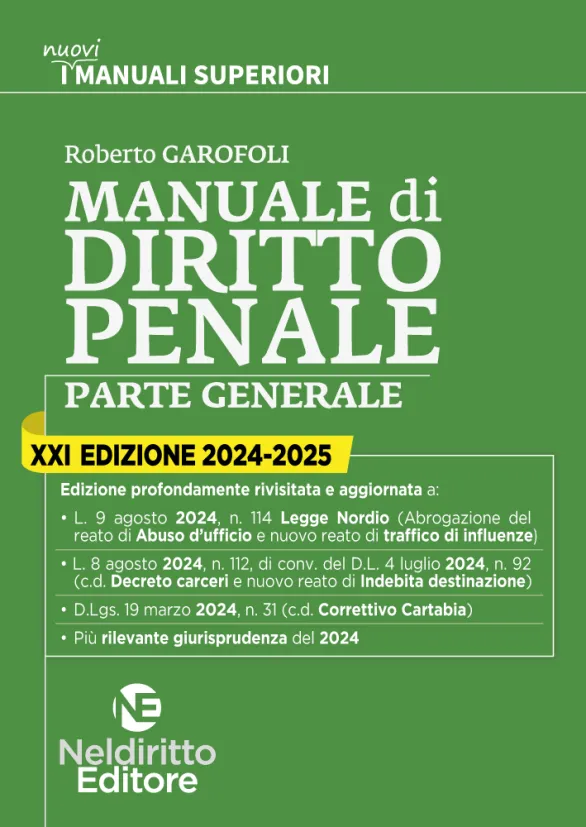 Garofoli Manuale superiore di Diritto penale 2024-2025