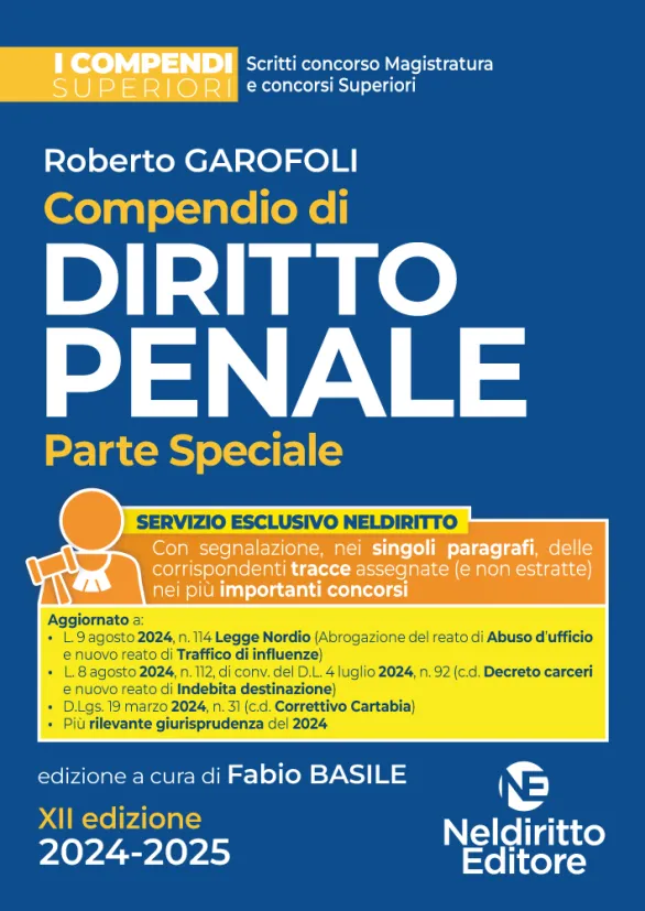 Compendio Superiore di diritto Penale Parte Speciale 2024-2025