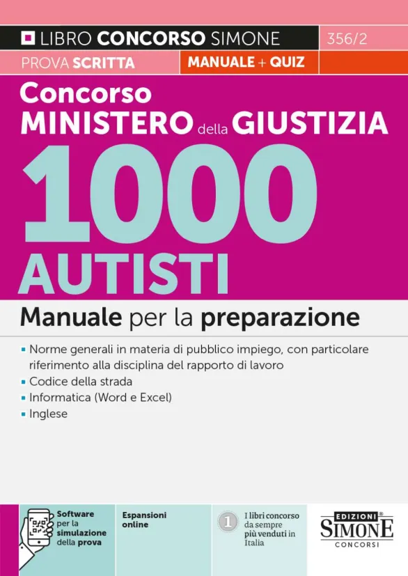 Concorso Ministero della Giustizia 1000 Autisti 2024