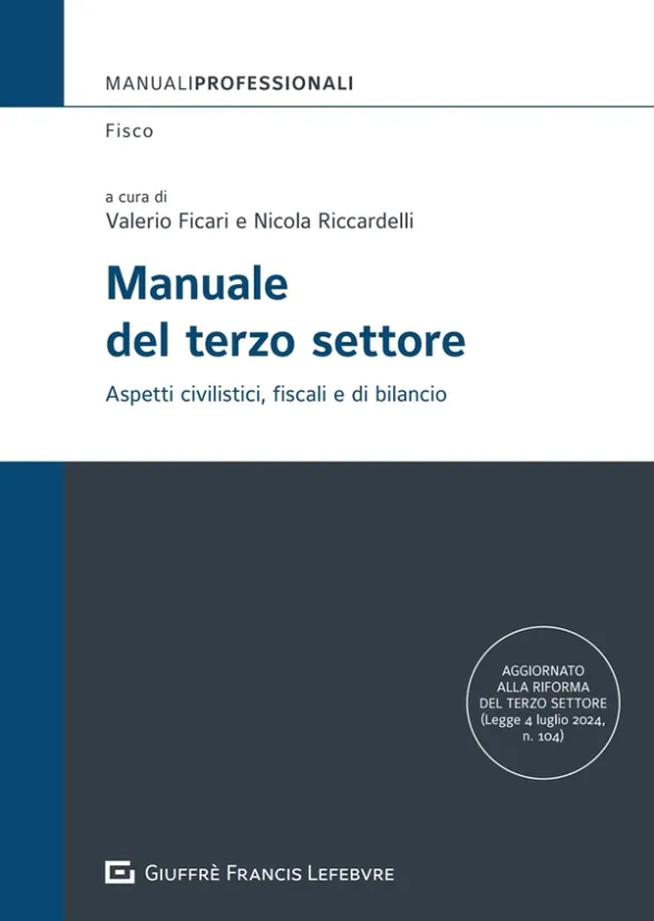 Ficari Manuale del Terzo Settore 2024 | Libreria Giuridica Online