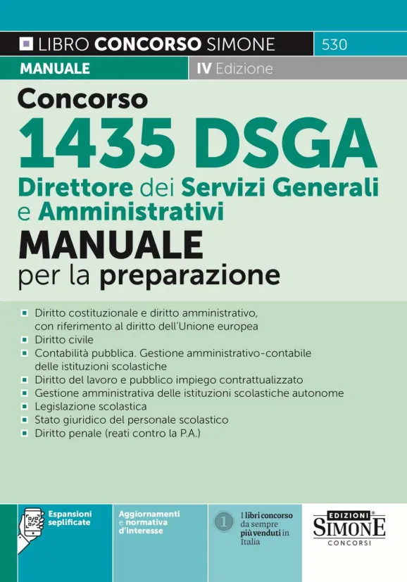 Manuale Concorso DSGA 2024 | Libreria Giuridica Online