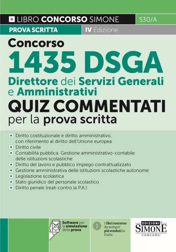 Quiz Commentati Concorso DSGA 2024 | Libreria Giuridica Online