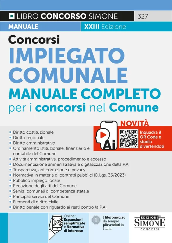 Concorso impiegato comunale manuale 23ed